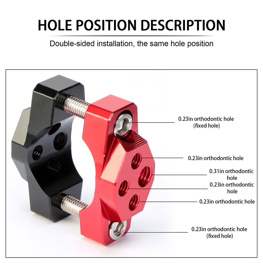 Phụ Kiện Kẹp Giá Đỡ Đèn Chiếu Sáng 32/42/54mm Cho Xe Mô Tô