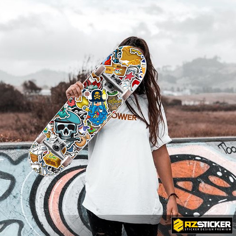 [Set 100+] Sticker Chủ Đề Cướp Biển Chống Thấm Nước | STK75 | Sticker Dán Mũ Bảo Hiểm Bình Nước Laptop Điện Thoại