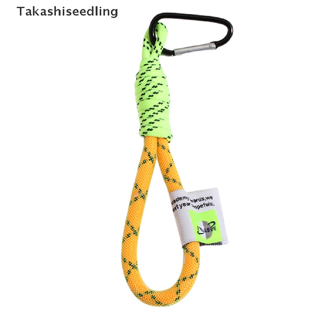 (Takashiseedling) Móc Khóa Dây Thừng Bện Ánh Kim Đương Bán Chạy Cho Ba Lô