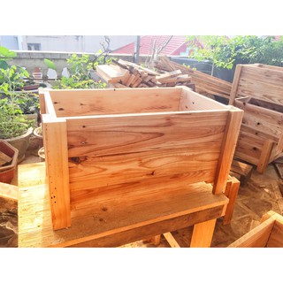 Chậu gỗ trồng cây D40*R25*C24