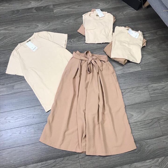 Set áo cotton + quần ống xuông | BigBuy360 - bigbuy360.vn