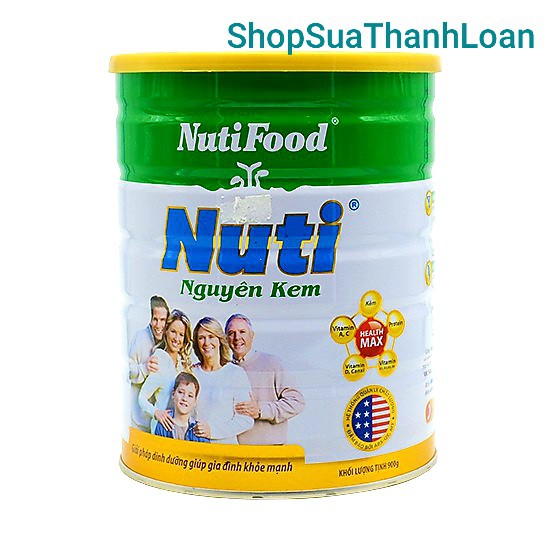 [HSD T2-2024] Sữa bột nguyên kem của NutiFood (900g)