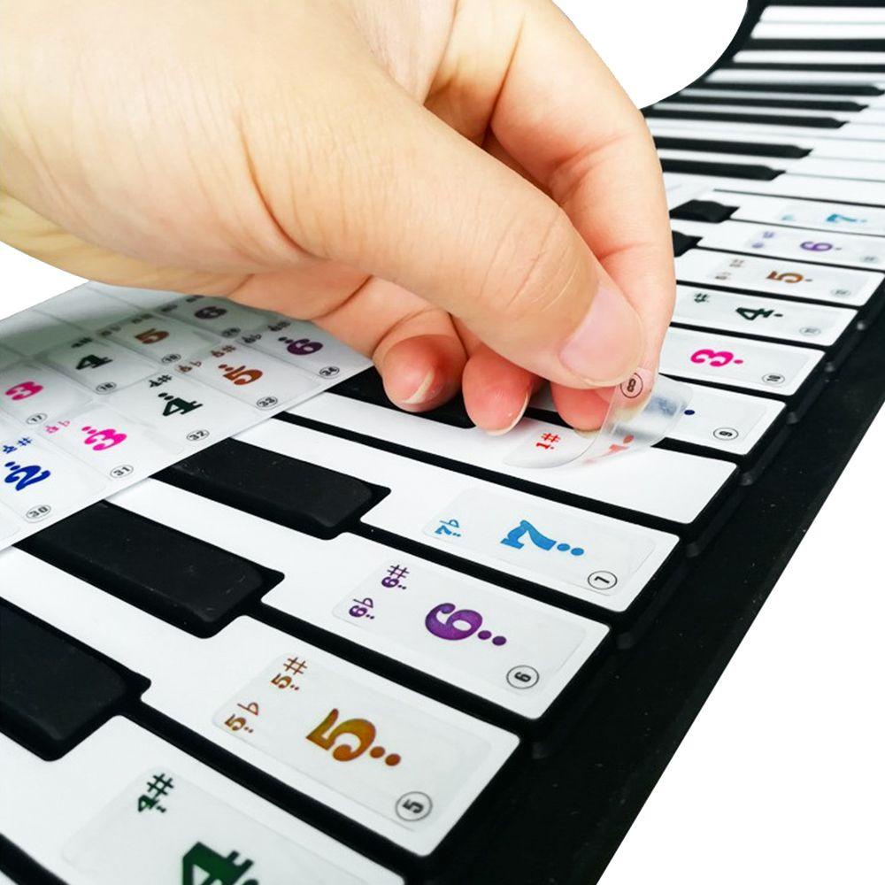 Miếng Dán Hình Nốt Nhạc Trong Suốt Trang Trí Đàn Piano