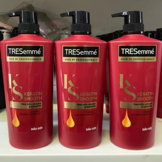 ( Chính Hãng ) Dầu gội TRESemme Keratin việt nam 650g (mầu đỏ)