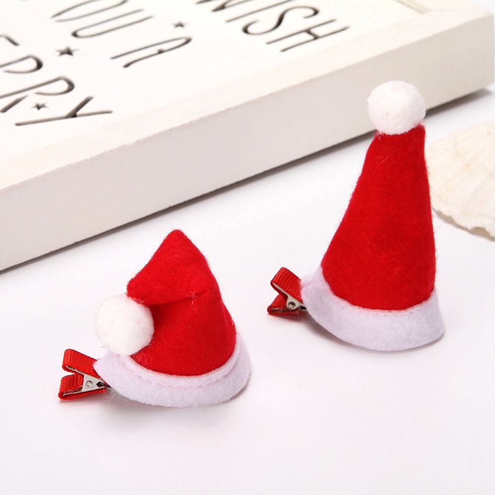 Kẹp tóc hợp kim hình mũ giáng sinh ông già noel/tai tuần lộc/nơ bằng vải phong cách Hàn Quốc ngọt ngào sáng tạo cho bé