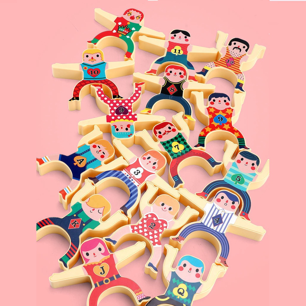 Xếp chồng cân bằng Hercules Jenga bộ đồ chơi xếp khối cân bằng nhựa