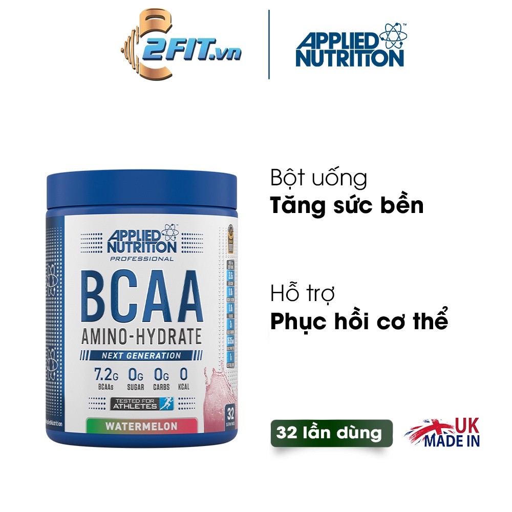 Applied Nutrition BCAA Amino Hydrate 32 Lần Dùng Hỗ Trợ Tăng Cơ Tăng Sức Bền