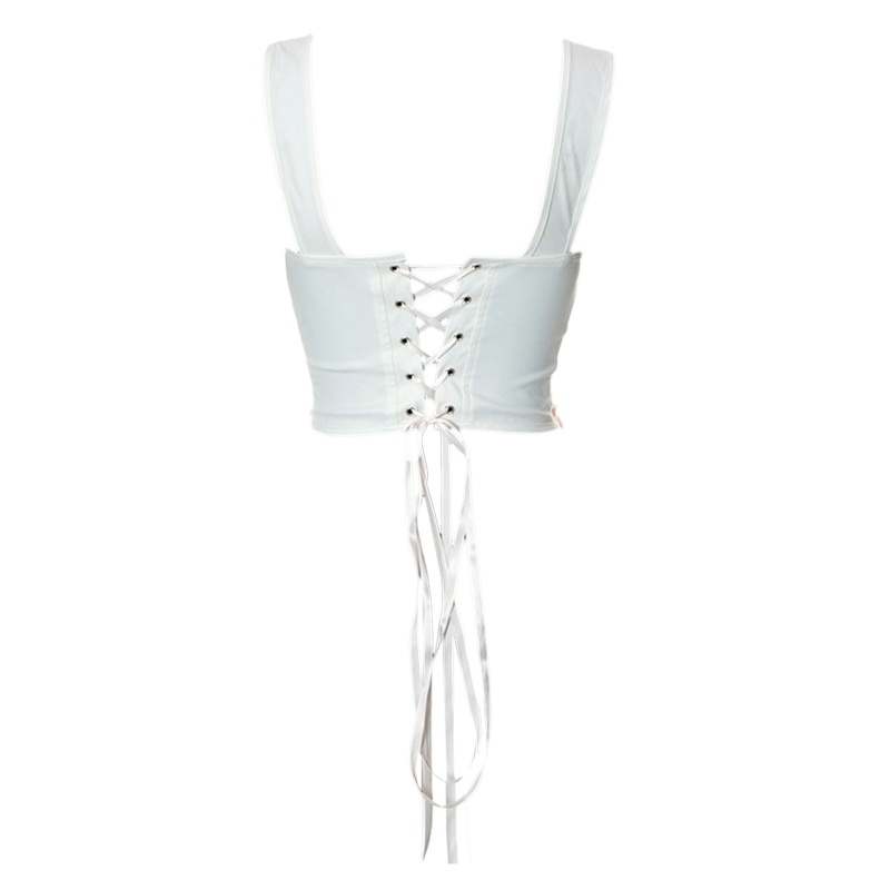 Áo Crop Top Hở Lưng Họa Tiết Tranh Sơn Dầu Cổ Điển Cho Nữ