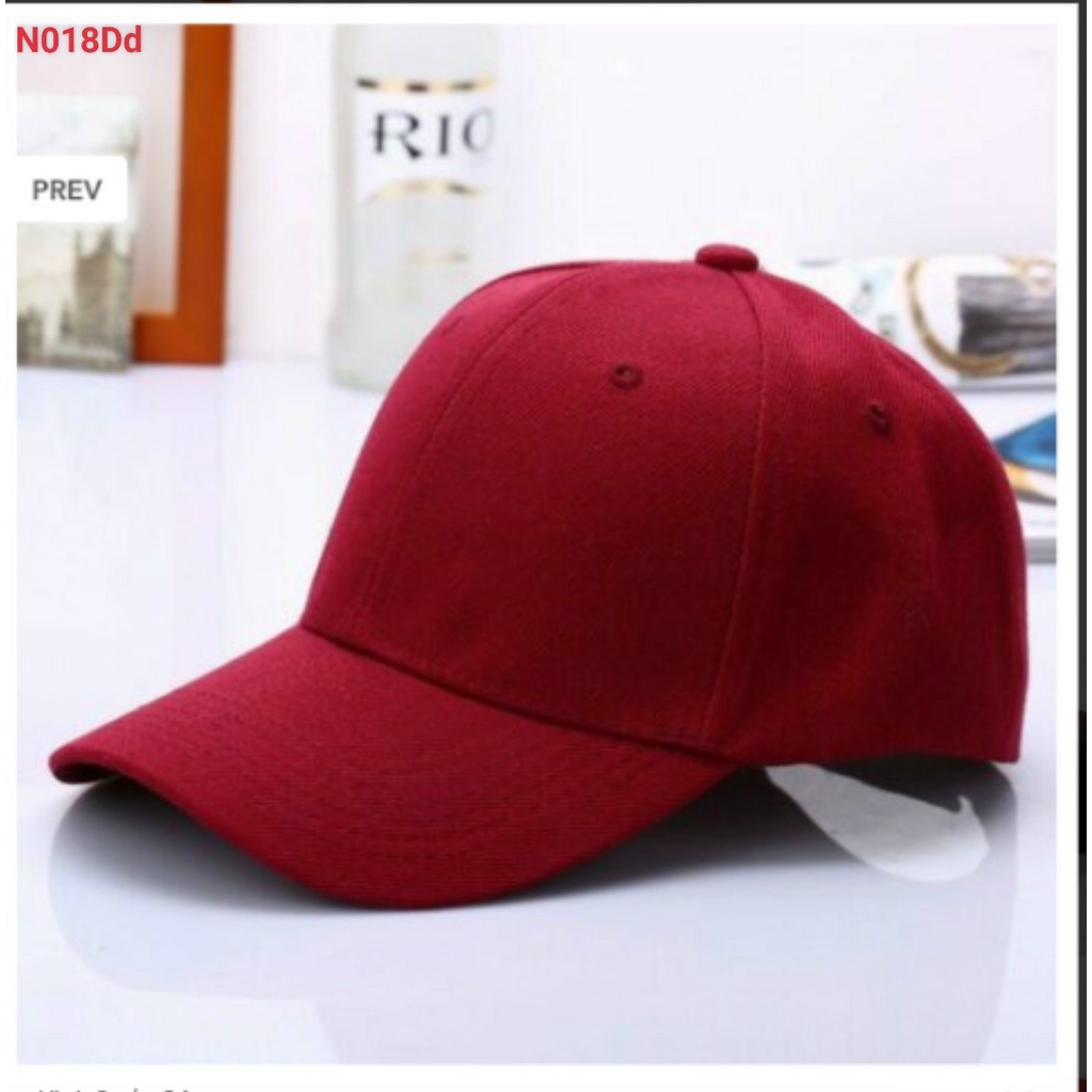 Nón kết nam nữ trơn giá rẻ đẹp - Mũ lưỡi trai chất vải mềm đủ màu có dây thu nón