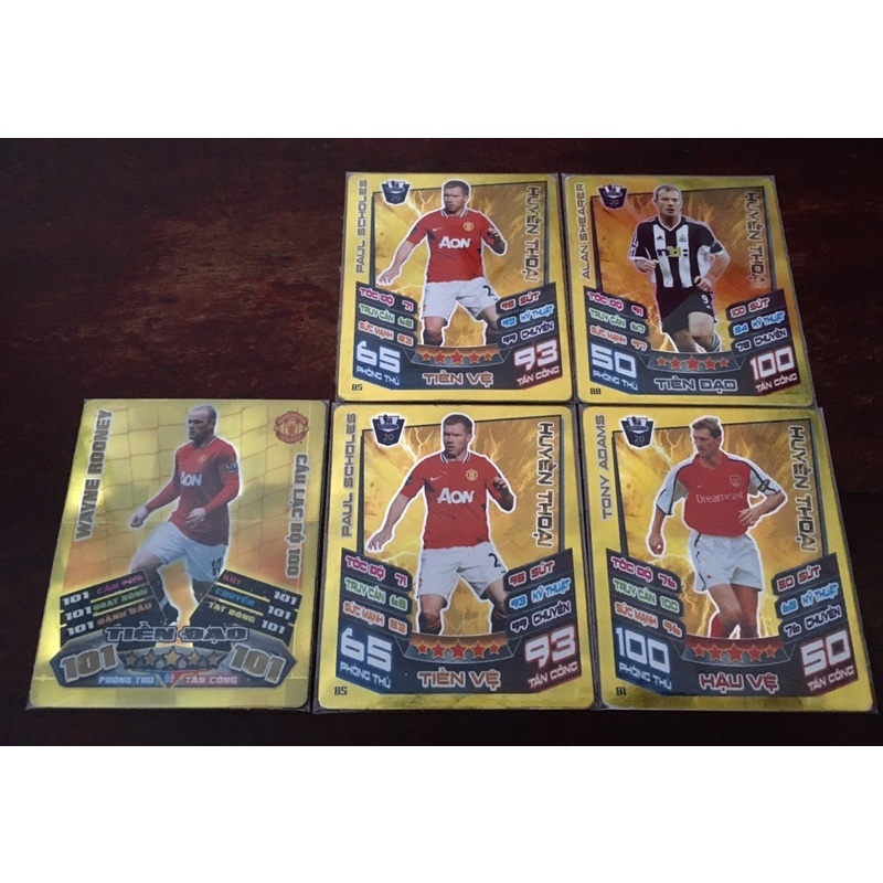 [HOT] Huyền thoại mùa 2012/2013, clb 100 mùa 2011/2012. MATCH ATTAX poca
