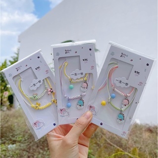 Set 2 vòng đeo tay/dây chuyền handmade phụ kiện phong cách Hàn Quốc xinh xắn làm quà tặng
