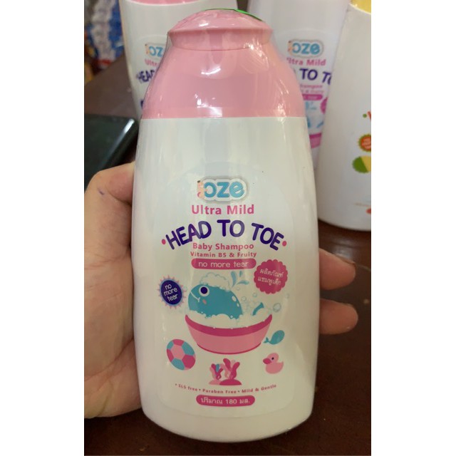 Sữa Tắm Gội Toàn Thân Cho Bé Oze 180ml Thái Lan