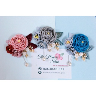 Hoa cài áo hoa chùm đính đá sang chảnh - Cài áo handmade
