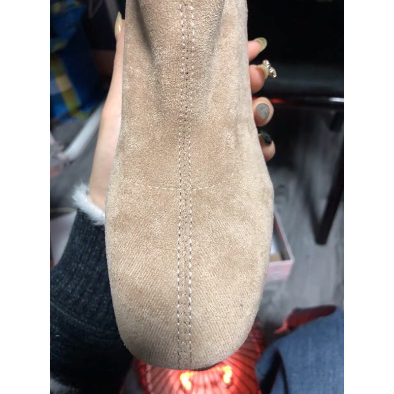 Boots combat/Boots cổ ngắn/Tất nữ, cao gót, chất thoáng mát, gót thô, dễ kết hợp, phù hợp cho mùa đông, mẫu mới nhất | BigBuy360 - bigbuy360.vn