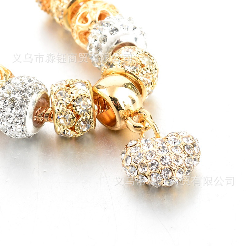 Vòng Tay Pandora Đính Đá Kim Cương Nhiều Màu KC Cá Tính | BigBuy360 - bigbuy360.vn