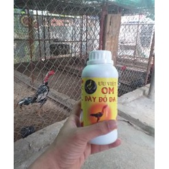 (Chai 500ml) Om Dày Đỏ Da Ưu Việt pha sẵn cho gà đá, giúp da săn chắc, đỏ da, phụ kiện gà chọi