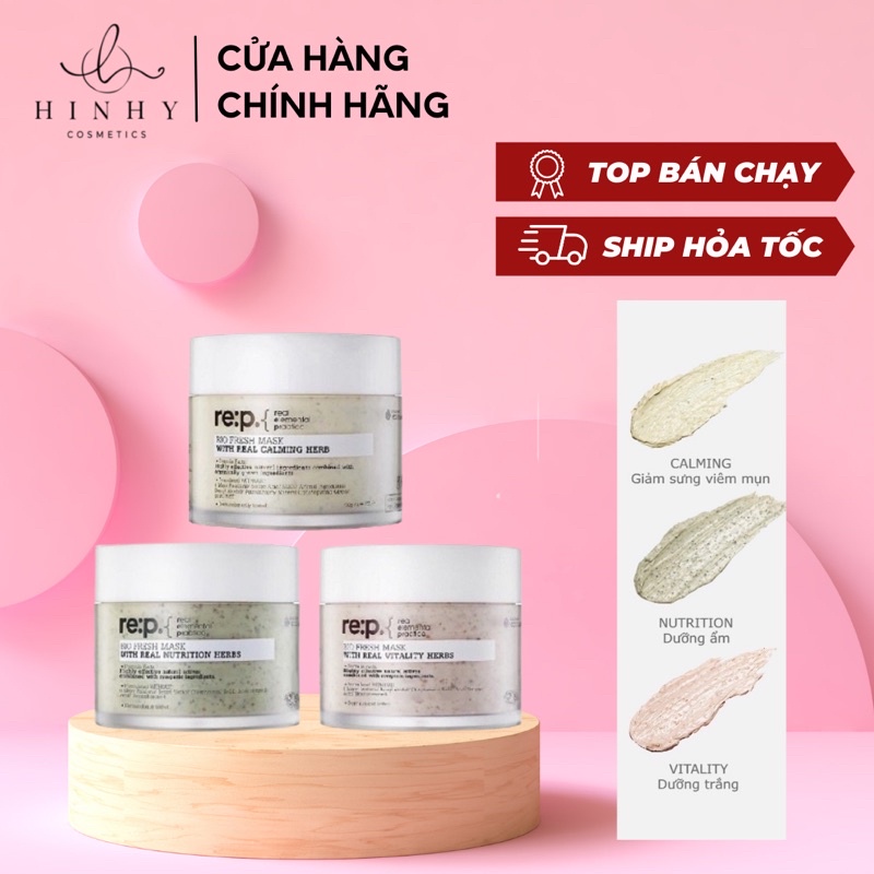 Mặt Nạ Đất Sét RE:P Giảm Mụn Và Se Khít Lỗ Chân Lông REP Bio Fresh Mask