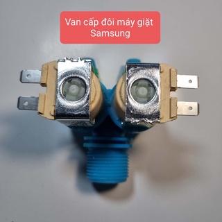 Van cấp đôi cho máy giặt Samsung màu xanh