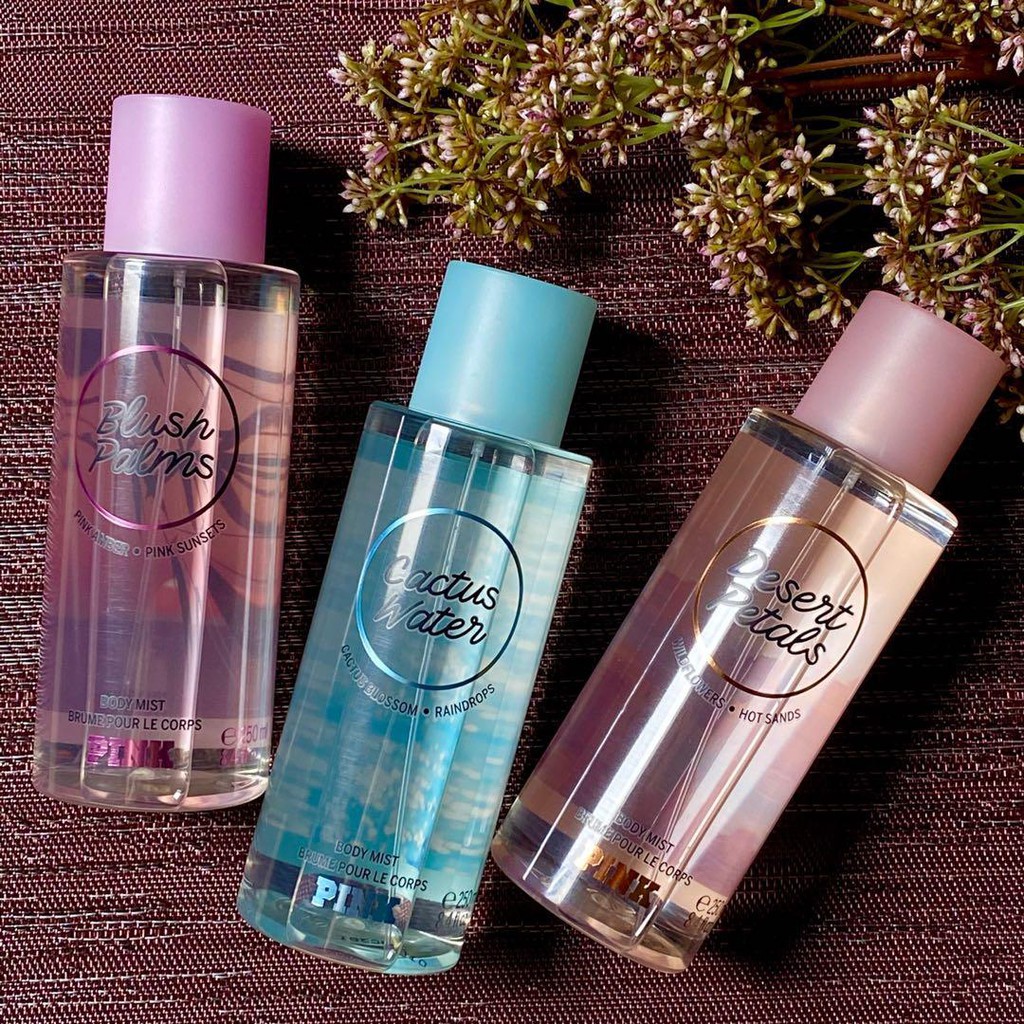 🌴 PINK | Desert Oasis | Xịt Thơm Toàn Thân Victoria’s Secret PINK Body Mist - Cactus Water | Desert Petals | Blush Palms