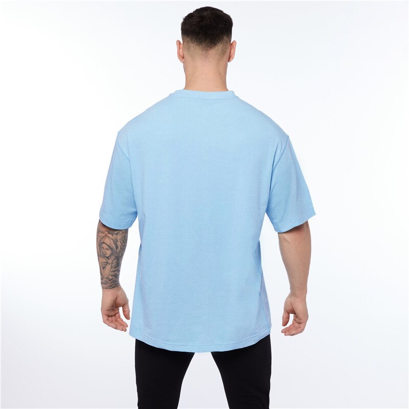 Áo thun thể thao ngắn tay dáng ôm thời trang cho nam