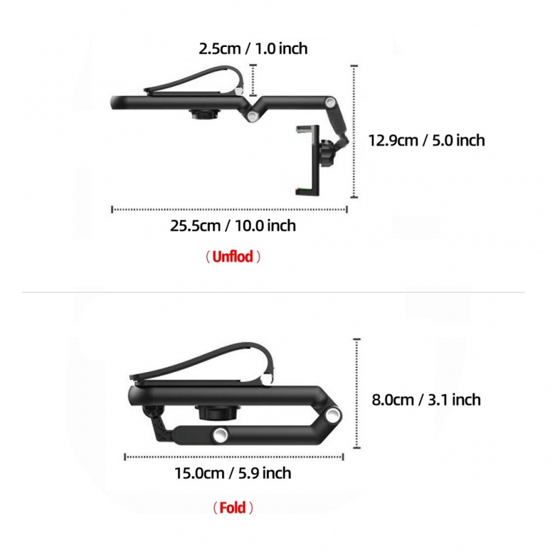 Giá đỡ điện thoại Ankndo gắn tấm che nắng/gương chiếu hậu 1080° nâng cấp cho xe hơi