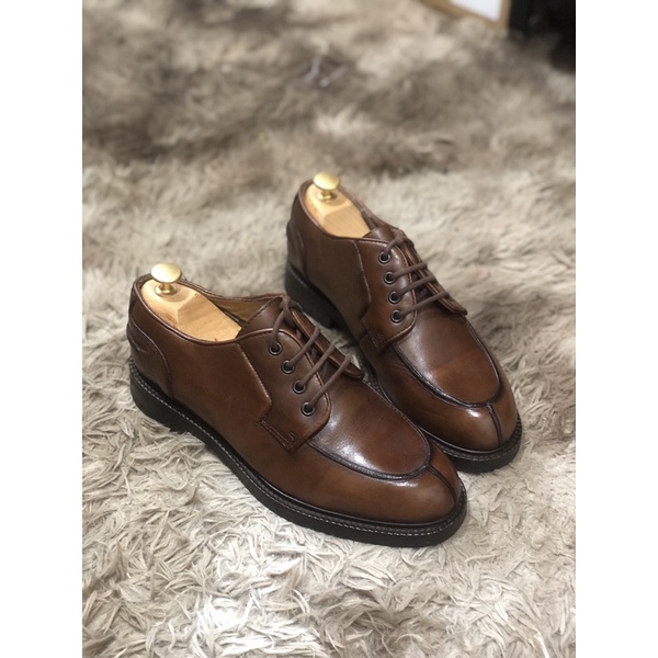 [TonaShoe] [Giày 2hand] [Size 40.5] Giày Tây Kiểu Dáng Sang Trọng Màu Nâu Đế Đúc Cao Cấp