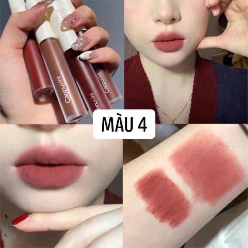 ❤Cappuvini Son Sáp Tông Lì Dưỡng Ẩm Mượt Môi Chống Nước Lâu Trôi❤️ | BigBuy360 - bigbuy360.vn