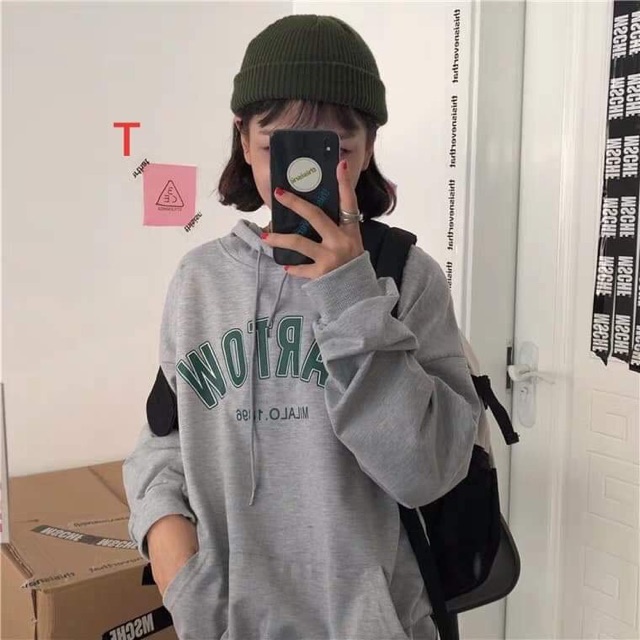 Áo hoodie BARTOW chữ ngực DTR1019