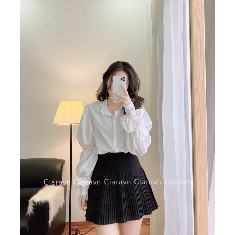 Áo sơ mi tay bồng, cv li