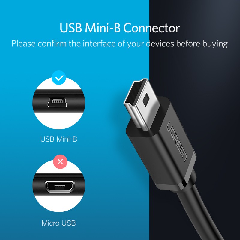 Dây cáp chuyển đổi Mini USB OTG cho ô tô/MP3/MP4/máy tính bảng/đĩa flash/đầu đọc thẻ/tay cầm trò chơi