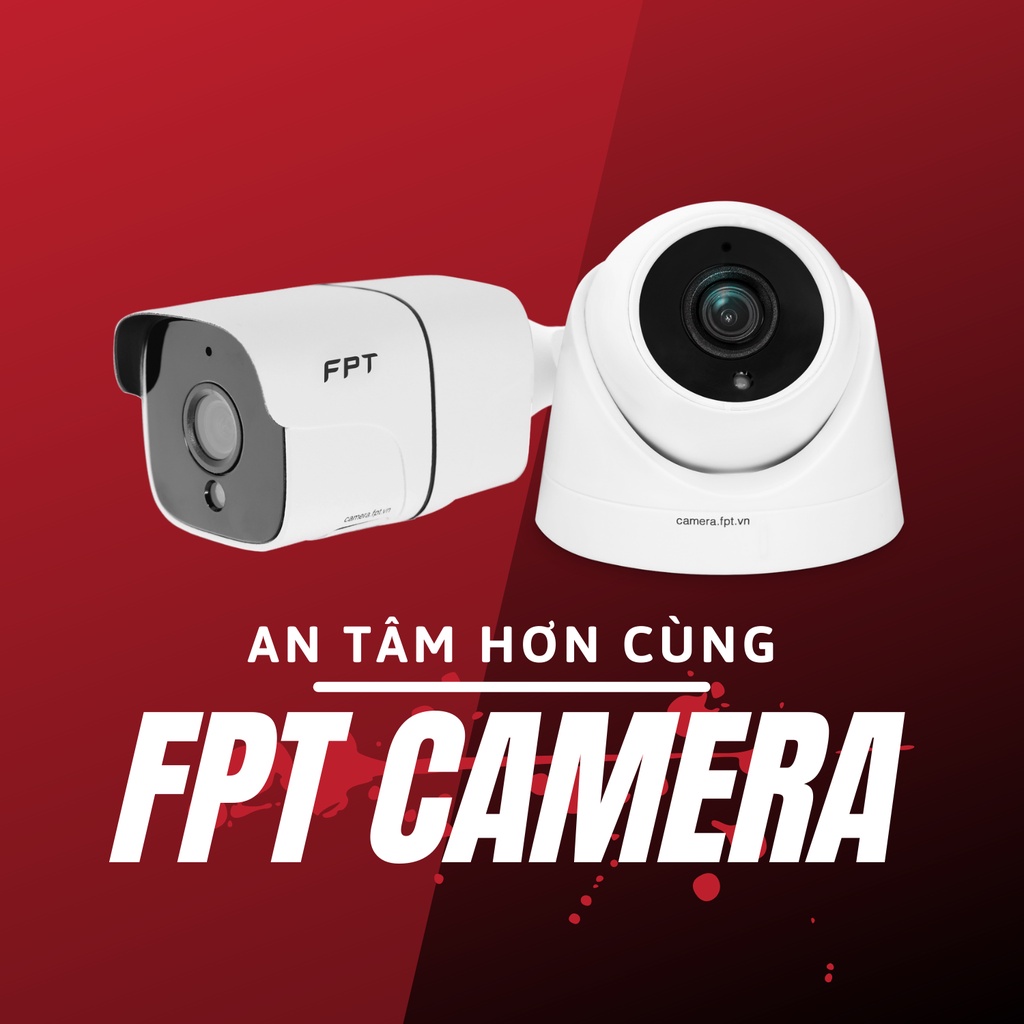 Camera FPT - Full HD - 1080p - Cảm biến hình ảnh 1/2.8″ Sony IMX307 - Góc nhìn 102° - 106° Bao Gồm 14 tháng Cloud