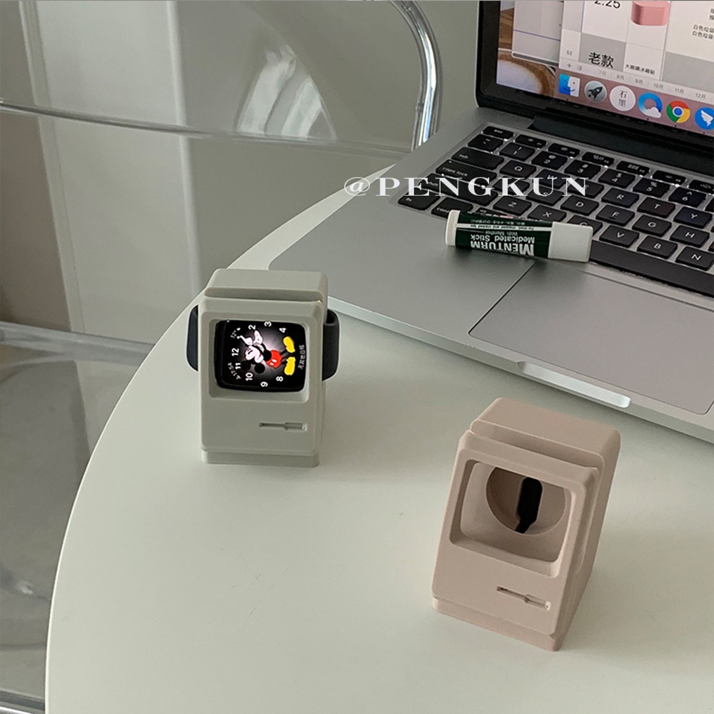 Đế sạc cho đồng hồ Iwatch 4 5 6 SE bằng silicone kiểu cổ điển