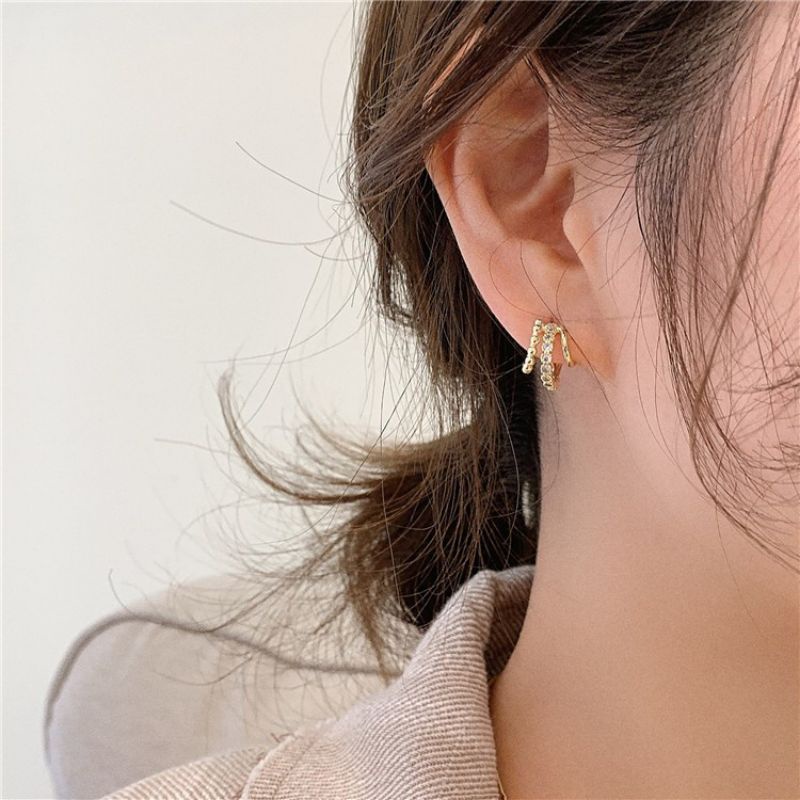 Bông tai nữ 3 vòng