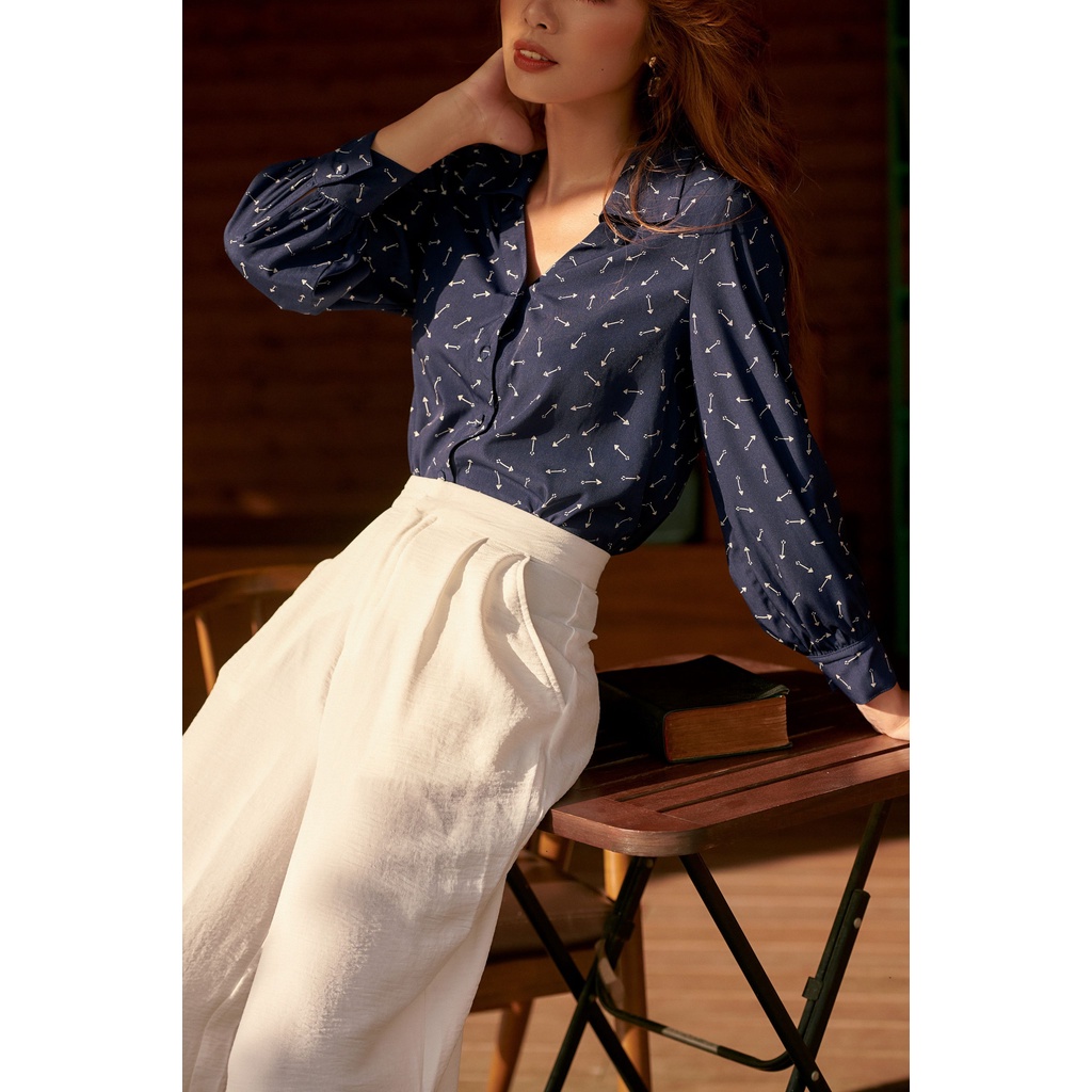 OLV - Quần Long Culotte in White