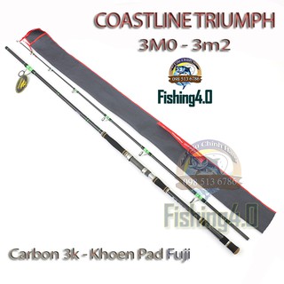 CẦN CÂU COASTLINE TRIUMPH 3M0 - 3M2 | SIÊU BẠO LỰC | PHÔI 3K KHOEN PAD FUJI