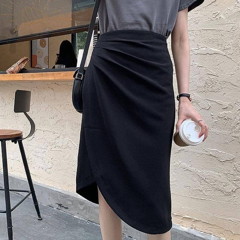 Chân Váy Nữ Lưng Cao Xếp Ly Thời Trang