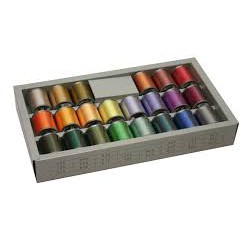 Bộ chỉ thêu chính hãng BROTHER 22 màu chuẩn