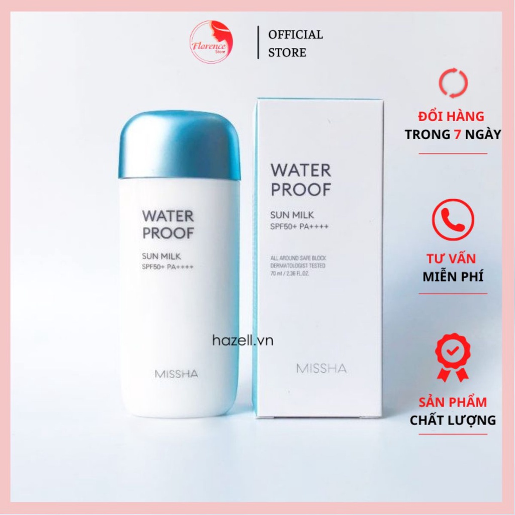 KEM CHỐNG NẮNG /MISSHA /Kem Chống Nắng Missha All Around Safe Block Waterproof Sun Milk SPF50+ PA++++