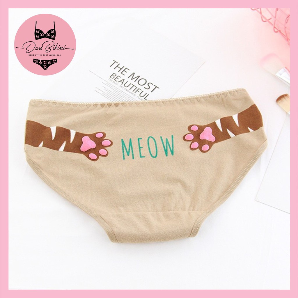 Quần Lót Nữ Cotton Set Meow đáng yêu cute thoáng mát mã A28 | BigBuy360 - bigbuy360.vn