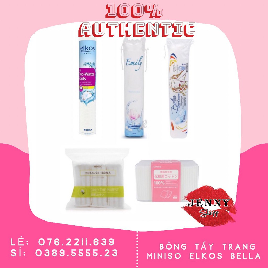 BÔNG TẨY TRANG MINISO ELKOS BELLA EMILY