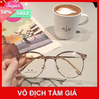 Gọng kính cận kim loại mảnh - gọng kính giả cận thời trang hàn quốc