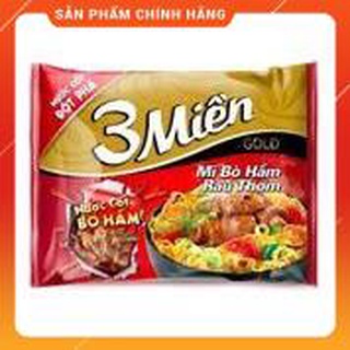 Combo 10 gói mì 3 miền hương vị bò hầm rau thơm 75g