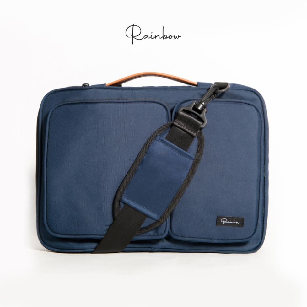 Túi laptop, túi chống sốc laptop macbook chính hãng Rainbow BG001 chất liệu canvas chống nước, lót mút bảo vệ máy tối đa | BigBuy360 - bigbuy360.vn