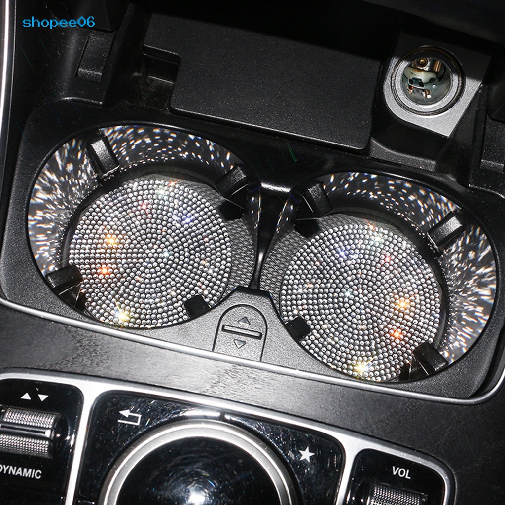 Đế Lót Ly Tròn Dày Dặn Đính Đá Chống Trầy Chịu Nhiệt Dùng Hàng Ngày