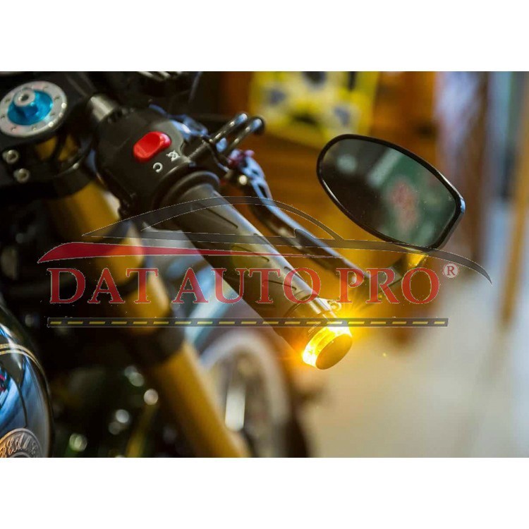 Bộ Gù đèn LED tay lái, Làm đèn xi nhan màu vàng-trắng.