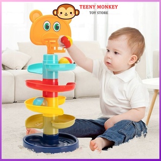 Bộ Đồ Chơi Cầu Trượt Bóng Kèm Ném Bỏng Rổ cho bé Nhựa ABS an toàn cho bé