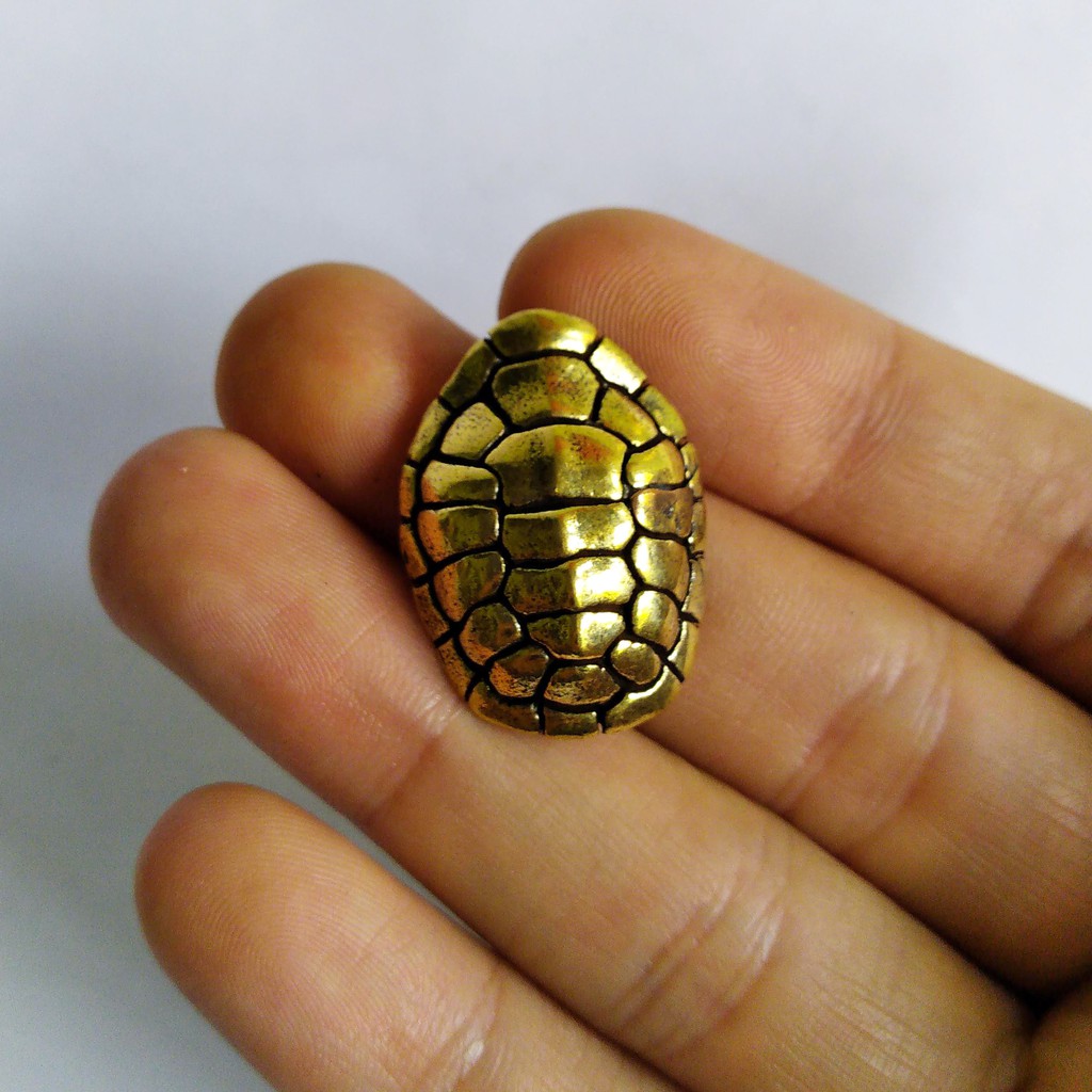 Mai rùa bằng đồng làm phụ kiện tiểu cảnh, phụ kiện bàn trà, trang trí bonsai, trang trí bàn làm việc, làm móc khóa | BigBuy360 - bigbuy360.vn