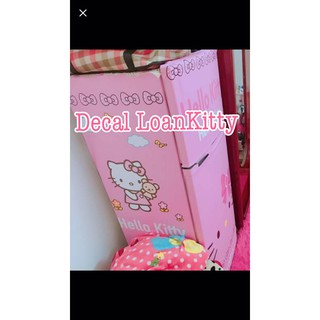 *LaLaShop* Độc quyền decal dán tủ lạnh Kitty size lớn cao 1met2