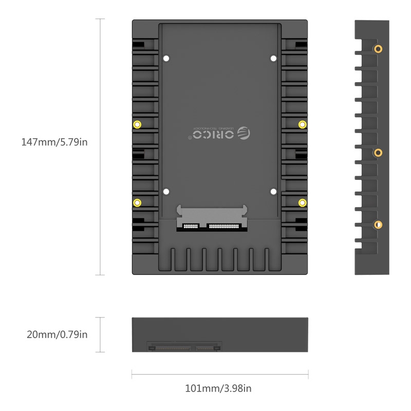 Hộp Chuyển Đổi Orrigic 2.5 Sang 3.5-disk