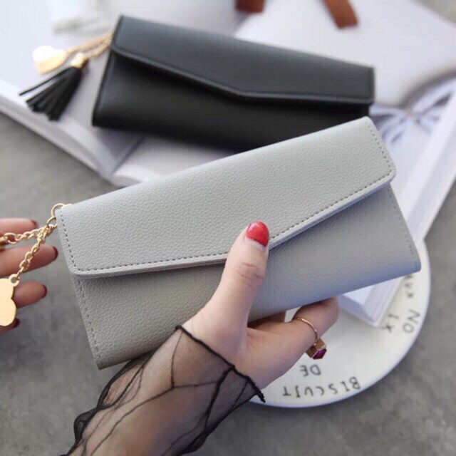 Ví Cầm Tay Nữ Dáng Dài🔥FREESHIP🔥Ví Dài Nữ Phối Tua Rua Xinh Xắn Hàng Cao Cấp Siêu Đẹp HH134 | BigBuy360 - bigbuy360.vn